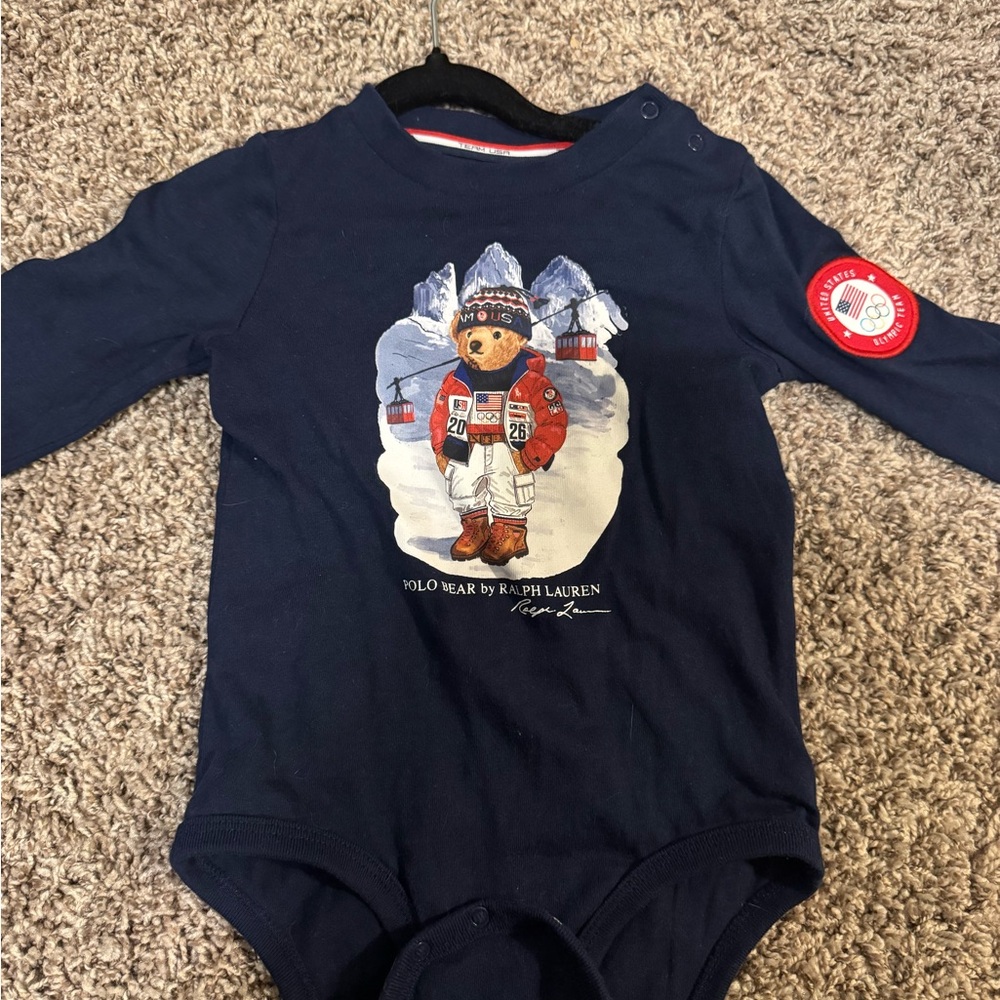 Ralph Lauren Navy TEAM USA Polo Tee